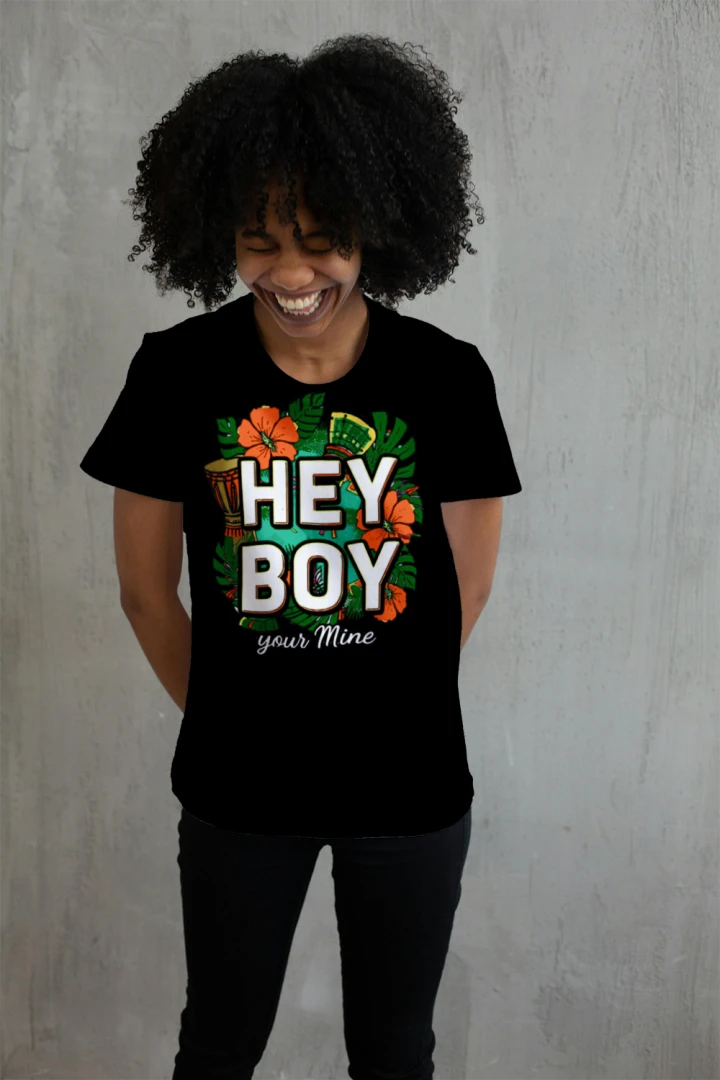 HEY BOY crop Tee
